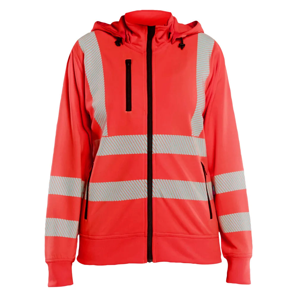 Blaklader 3574 2538 Dames Sweatshirt Met Afneembare Capuchon High Vis High Vis Rood