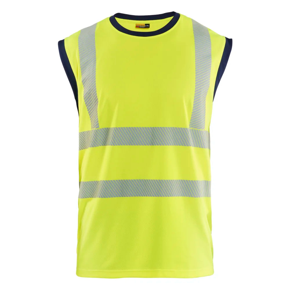 Blaklader 3575 1013 Mouwloos Onderhemd High Vis High Vis Geel Marineblauw