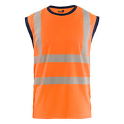 Blaklader 3575 1013 Mouwloos Onderhemd High Vis High Vis Oranje Marineblauw