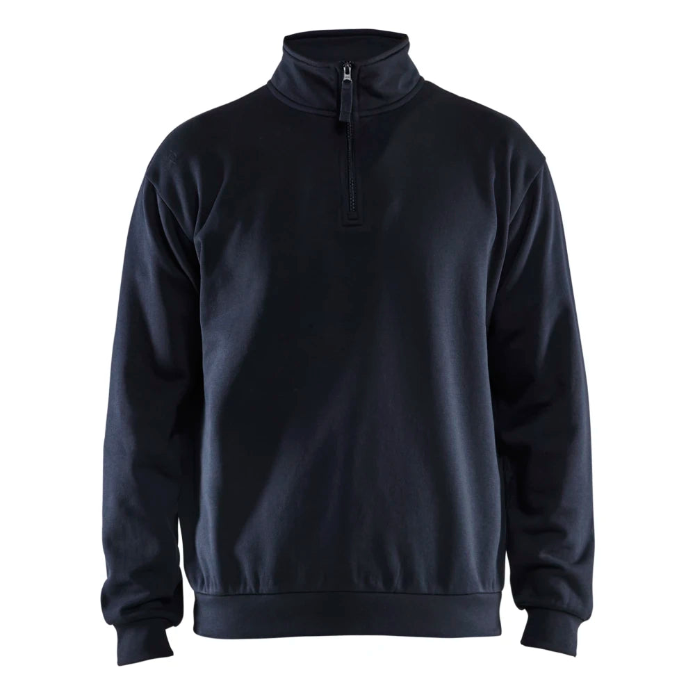 Blaklader 3587 1169 Sweatshirt Met Halve Rits Donker Marineblauw