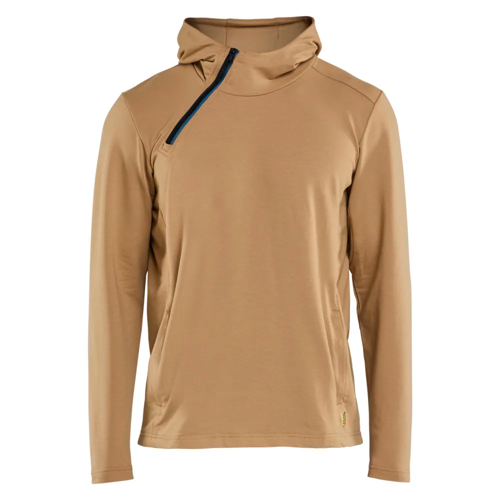 Blaklader 3594 2547 Hoodie Met Schuine Halve Rits Nougat