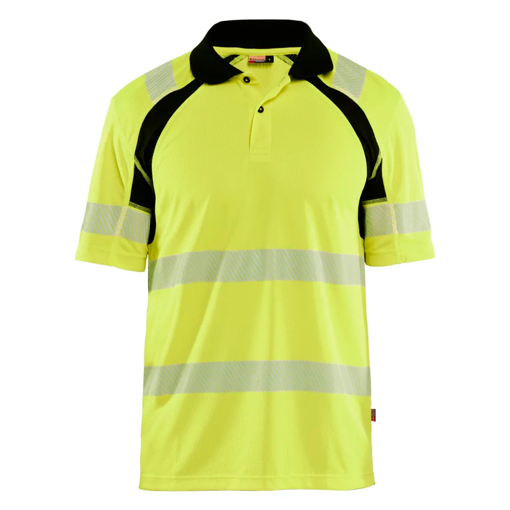 Blaklader 3595 1013 Uv-Poloshirt High Vis High Vis Geel Zwart