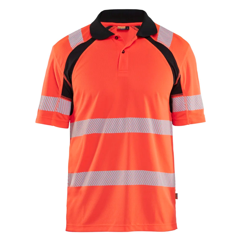 Blaklader 3595 1013 Uv-Poloshirt High Vis High Vis Rood Zwart