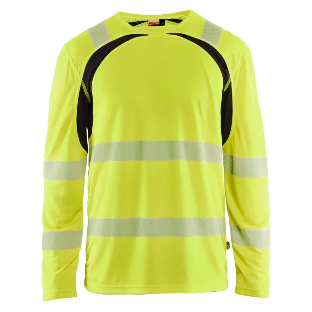 Blaklader 3599 1013 Uv-T-Shirt Lange Mouwen High Vis High Vis Geel Zwart
