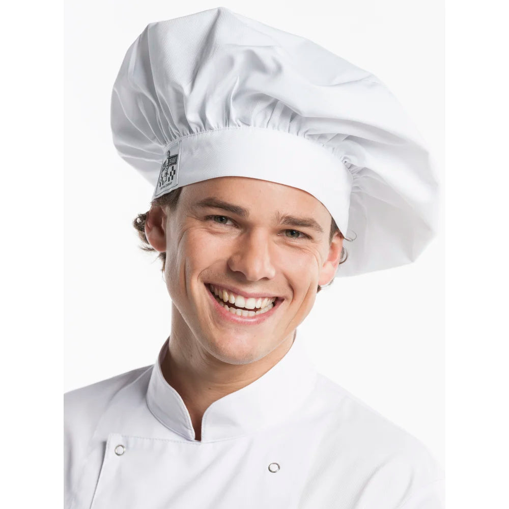 Chaud Devant Hoofddeksel Chef Hat Bianco