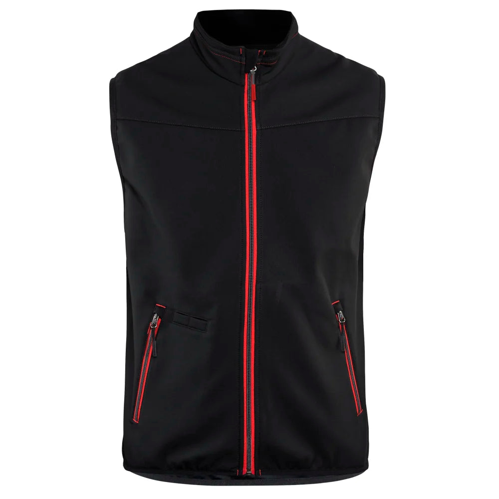 Blaklader 3850 2516 Softshell Bodywarmer Zwart Rood