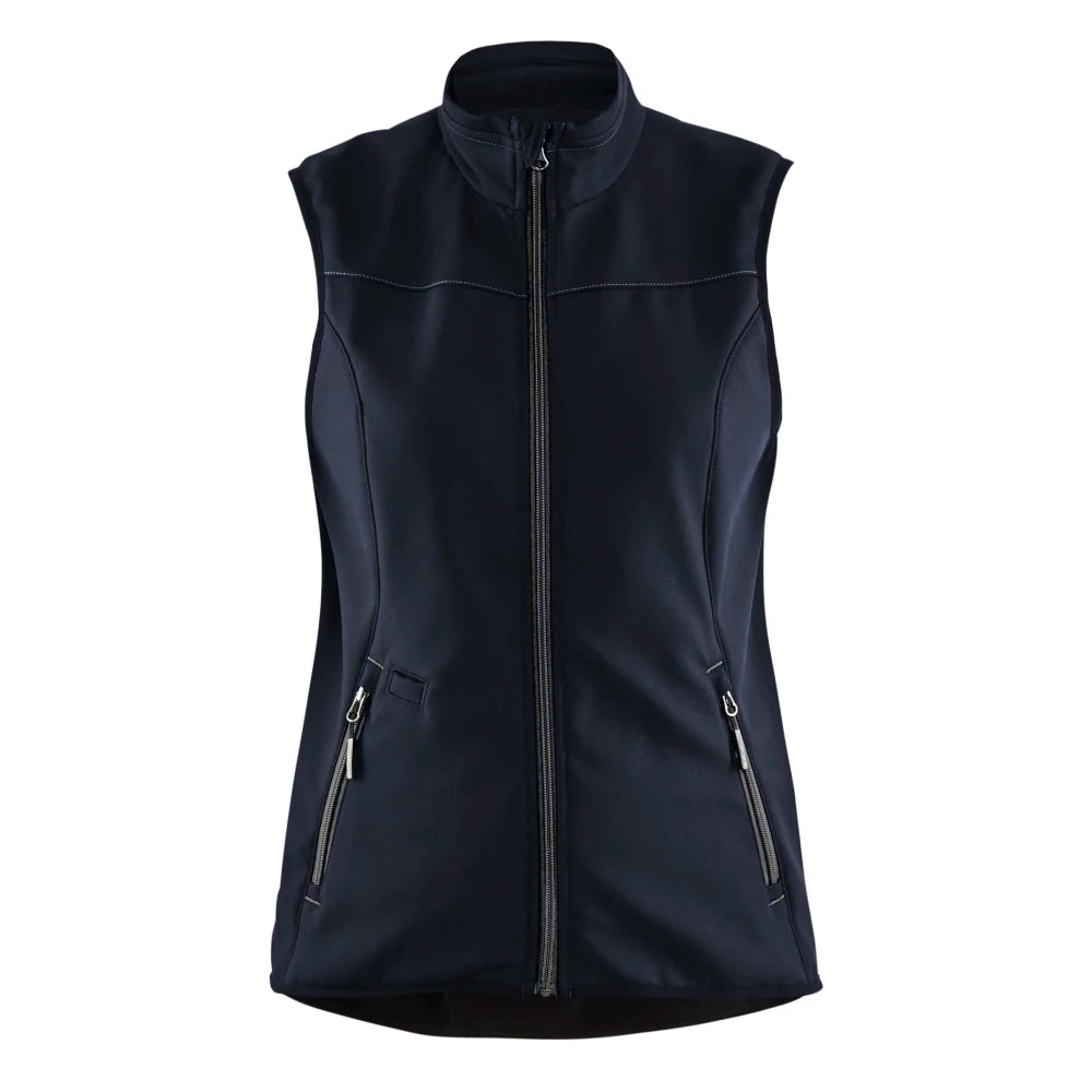Blaklader 3851 2516 Dames Softshell Bodywarmer Donker Marineblauw Zwart