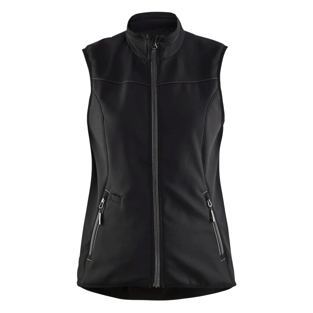 Blaklader 3851 2516 Dames Softshell Bodywarmer Zwart Donkergrijs