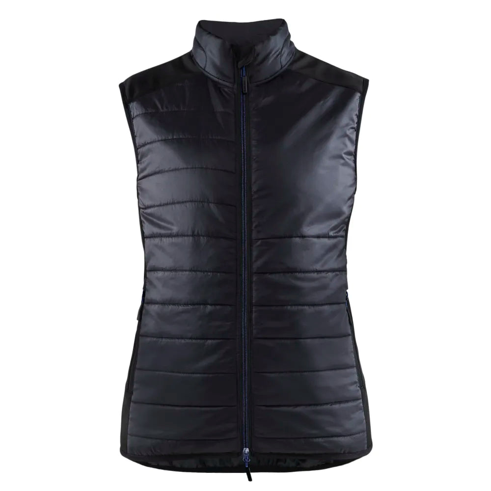 Blaklader 3864 2030 Dames Gevoerde Bodywarmer Zwart Donker Marineblauw