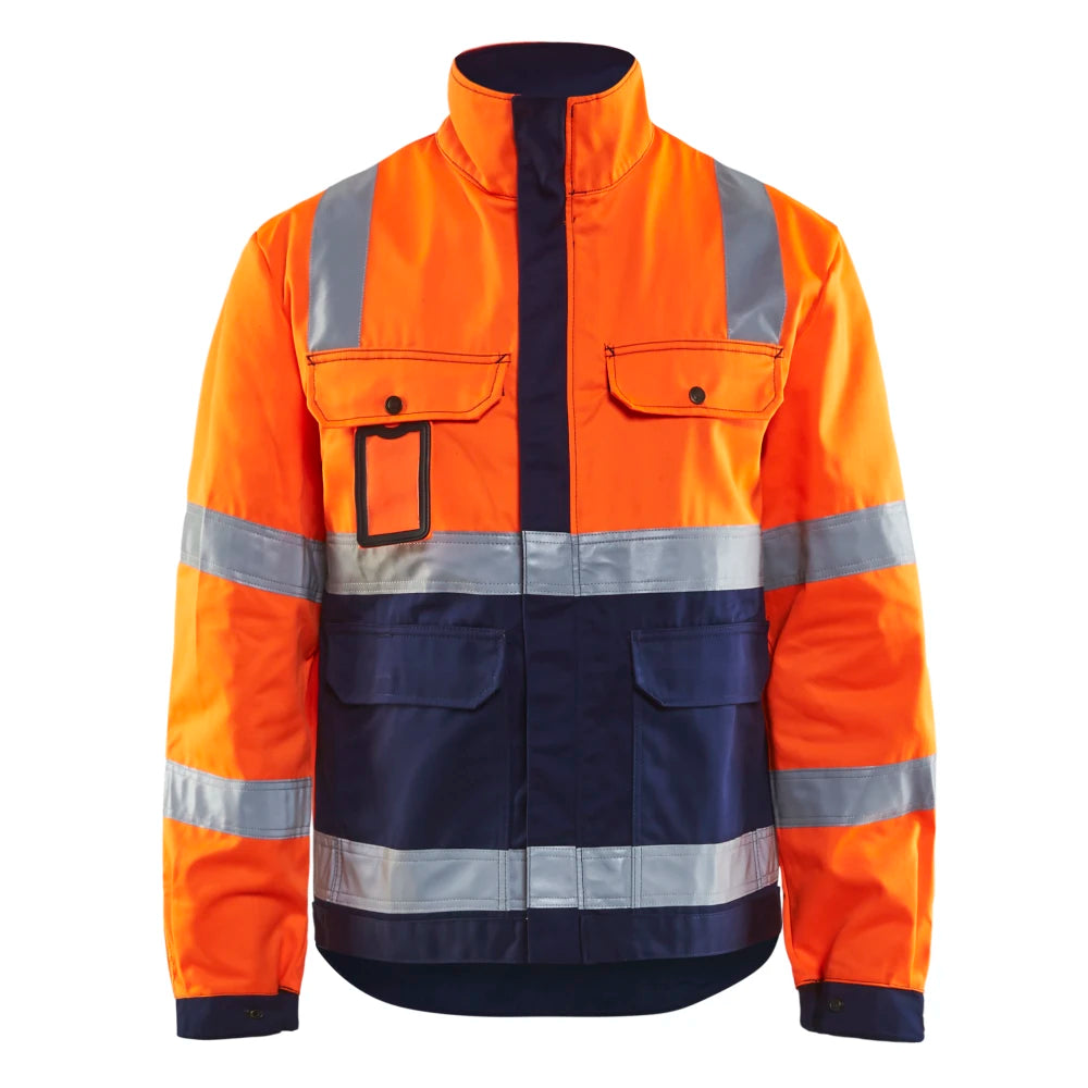 Blaklader 4023 1804 Jack, Ongevoerd High Vis High Vis Oranje Marineblauw