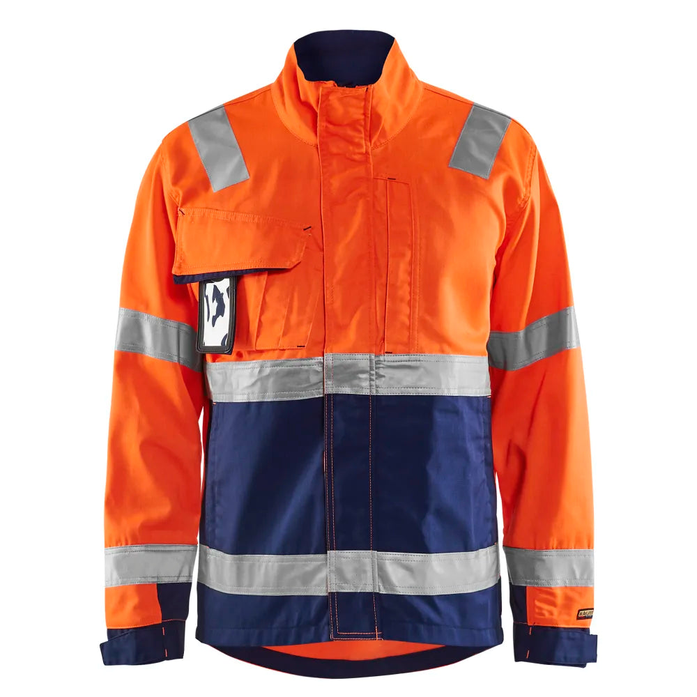 Blaklader 4064 1811 Jack Ongevoerd High Vis High Vis Oranje Marineblauw