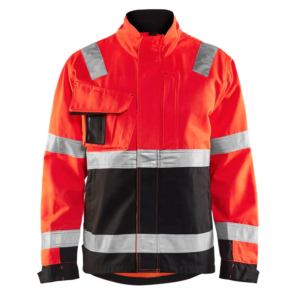 Blaklader 4064 1811 Jack Ongevoerd High Vis High Vis Rood Zwart