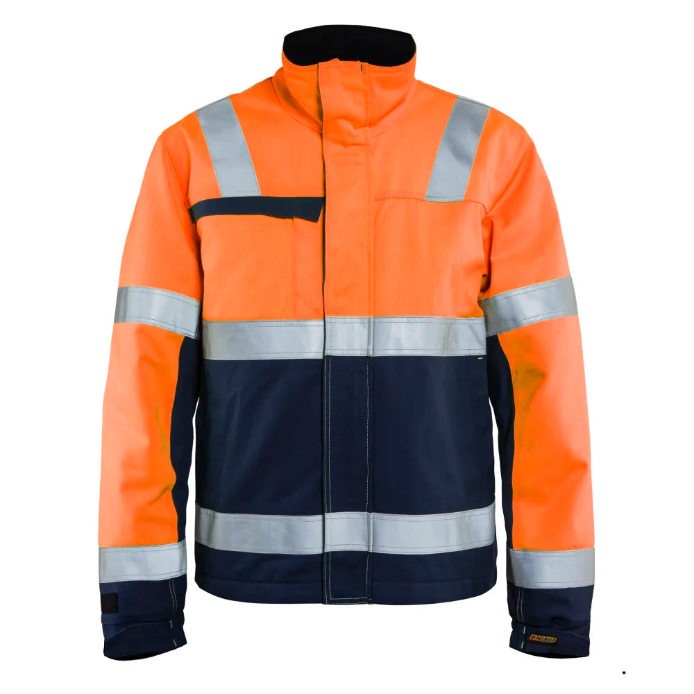 Blaklader 4069 1513 Multinorm Winterjas Inherent High Vis Oranje Marineblauw