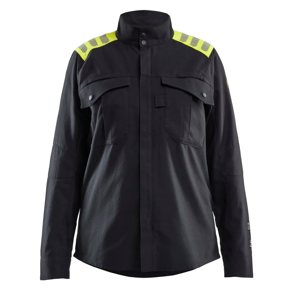 Blaklader 4072 1512 Dames Multinorm Overhemd Inherent Zwart High Vis Geel