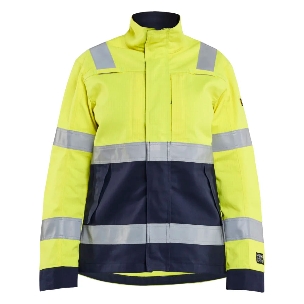 Blaklader 4091 1514 Dames Multinorm Jack High Vis Geel Marineblauw