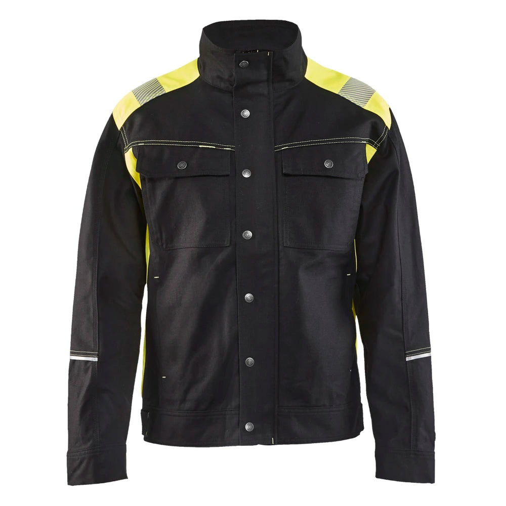 Blaklader 4095 1370 Jack. Ongevoerd Visible Zwart High Vis Geel