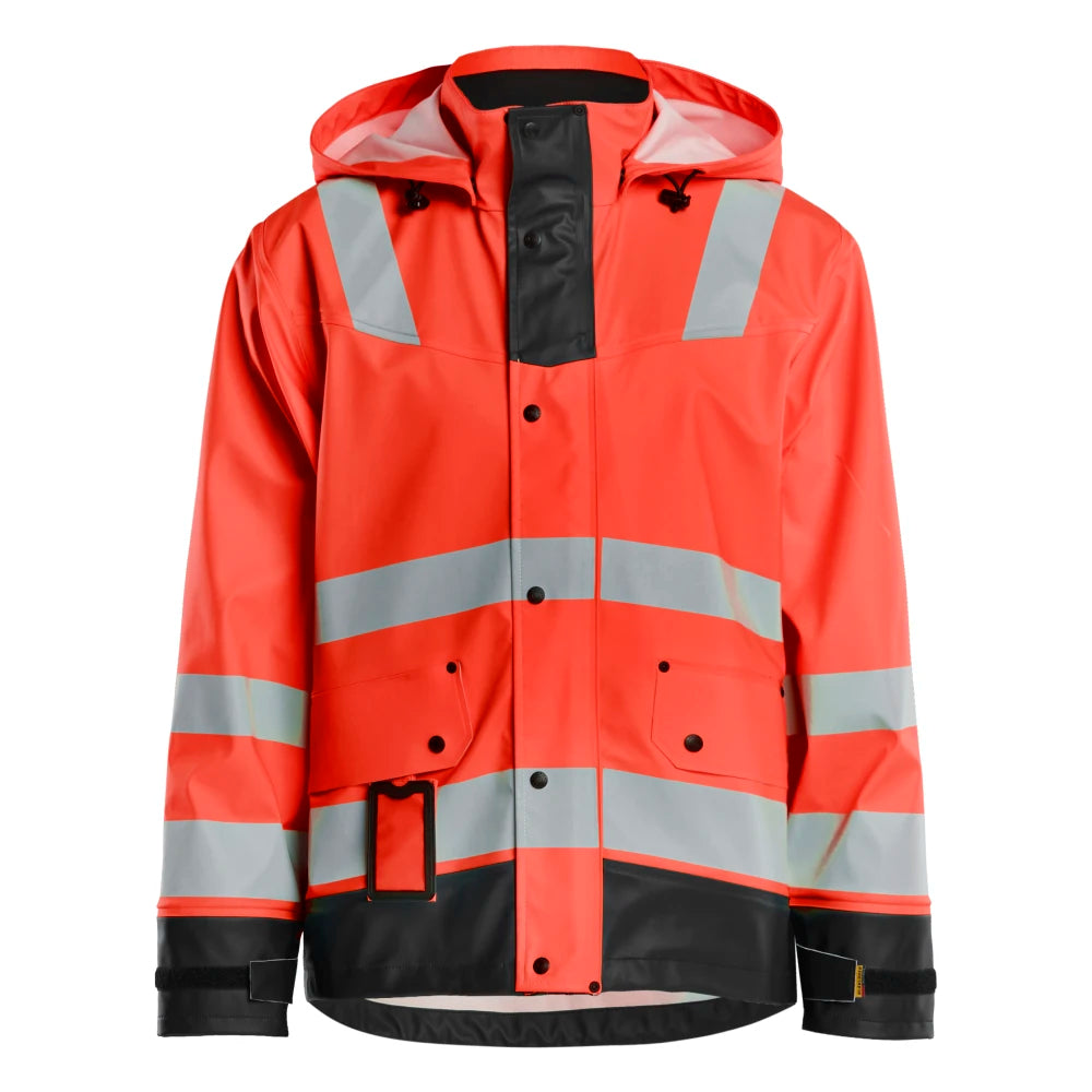 Blaklader 4302 2003 Regenjas High Vis Level 2 High Vis Rood Zwart