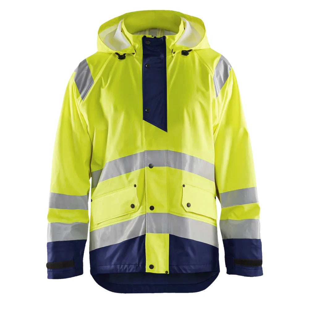 Blaklader 4323 2000 Regenjas High Vis Level 1 High Vis Geel Marineblauw