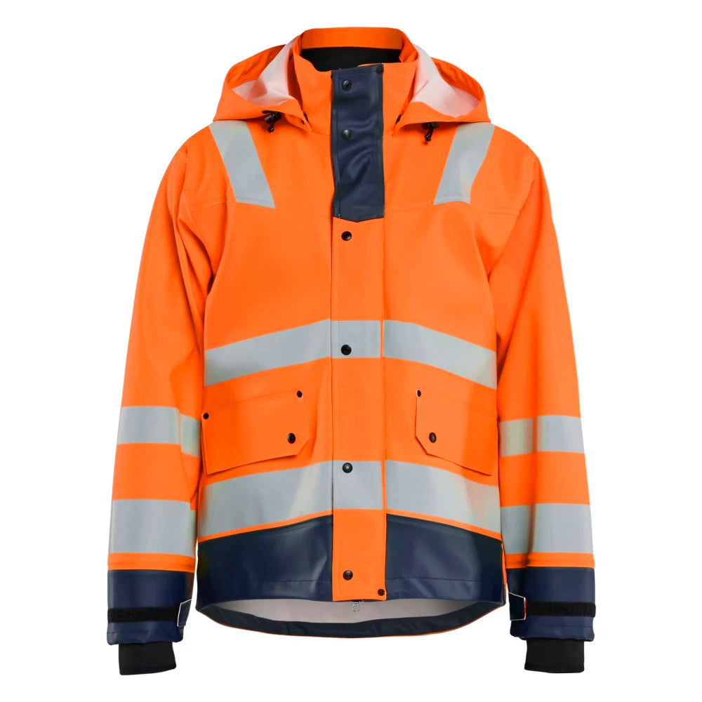 Blaklader 4327 2005 Regenjas High Vis Level 3 High Vis Oranje Marineblauw