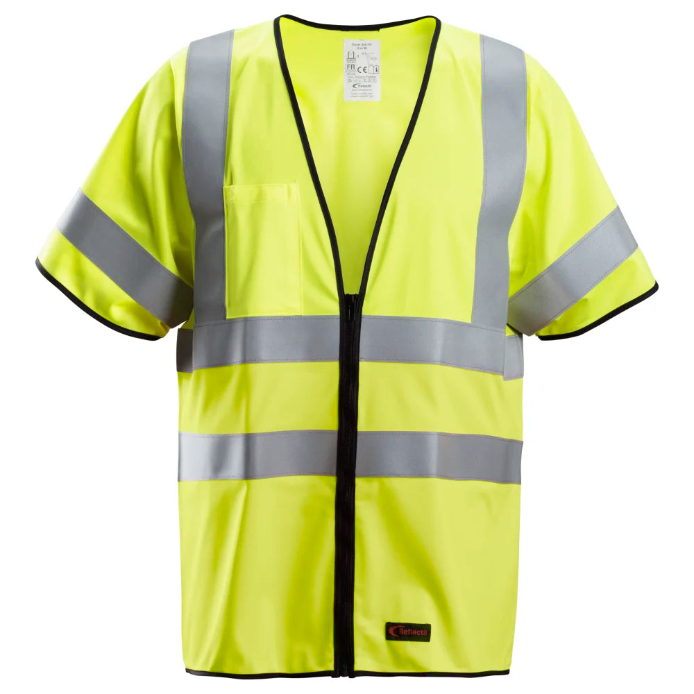 Snickers 4361 Protecwork High-Vis Klasse 3/2 Hesje Met Korte Mouwen 6600 High Visibility Yellow