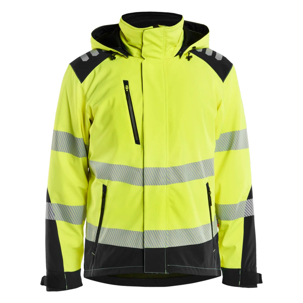 Blaklader 4400 2513 Softshell Winterjas High Vis High Vis Geel Zwart