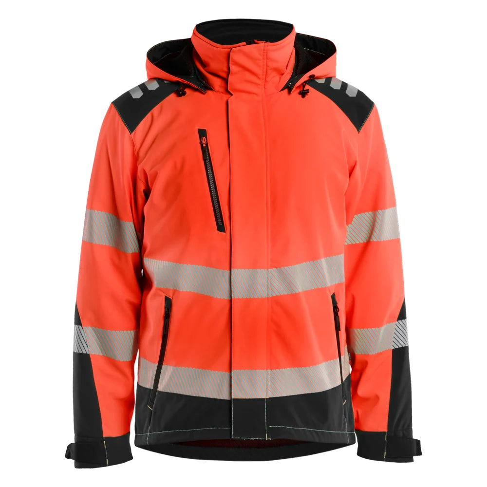 Blaklader 4400 2513 Softshell Winterjas High Vis High Vis Rood Zwart