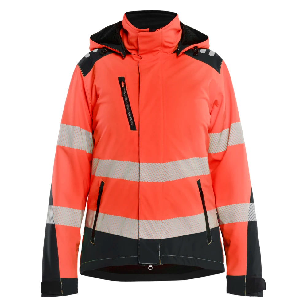 Blaklader 4401 2513 Dames Softshell Winterjas High Vis High Vis Rood Zwart