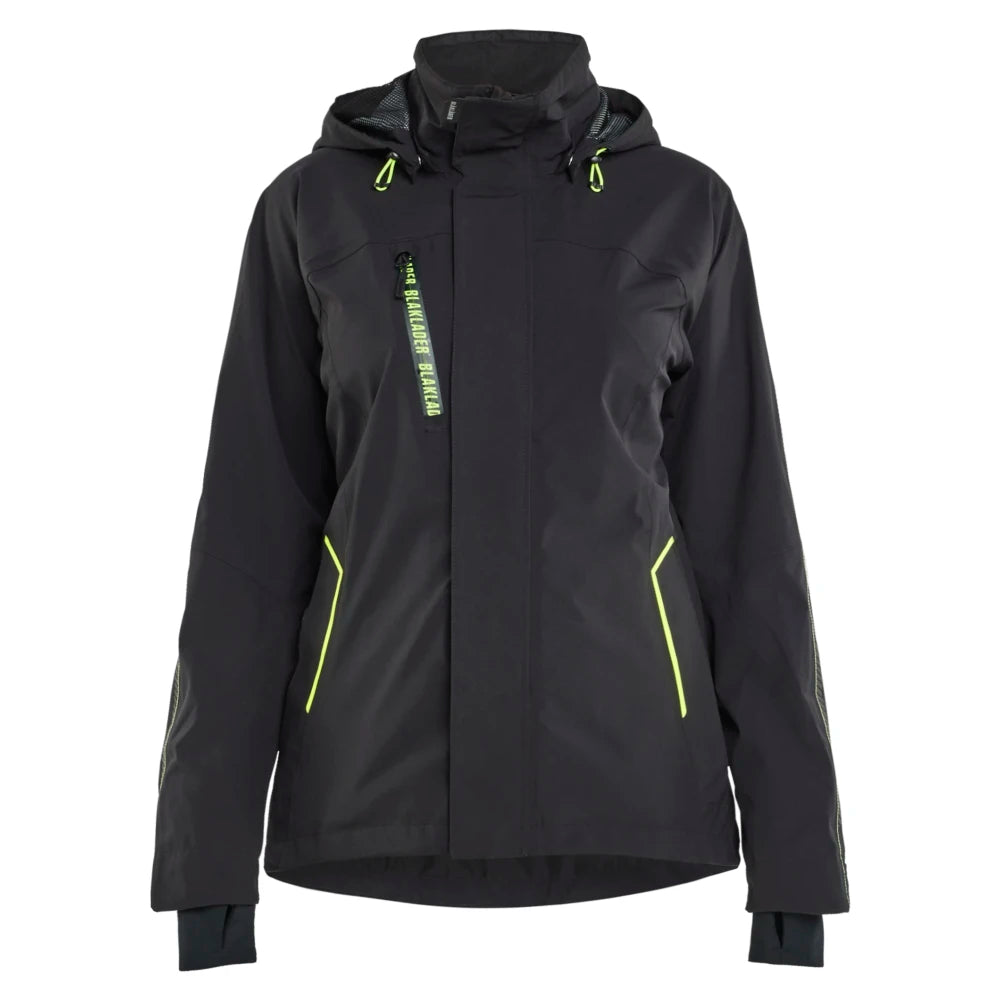 Blaklader 4403 1917 Dames Shell Jack Stretch Zwart High Vis Geel