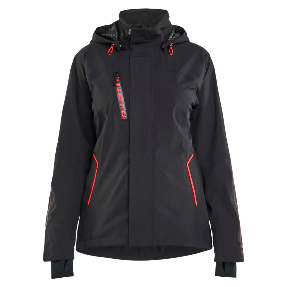 Blaklader 4403 1917 Dames Shell Jack Stretch Zwart Rood