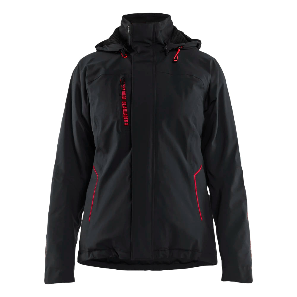 Blaklader 4408 1917 Dames Lichtgewicht Winterjas 4-Weg Stretch Zwart Rood