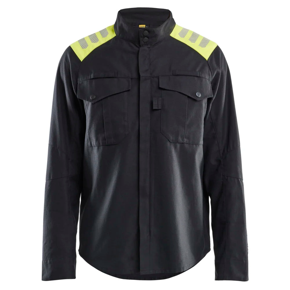 Blaklader 4409 1512 Multinorm Overhemd Inherent Zwart High Vis Geel