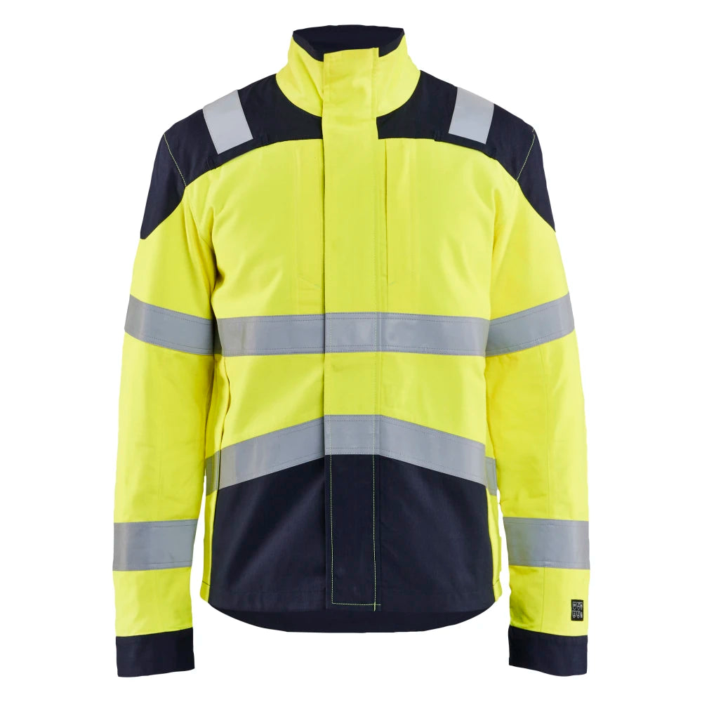Blaklader 4418 1512 Apc 2 Multinorm Jack Inherent High Vis Geel Marineblauw