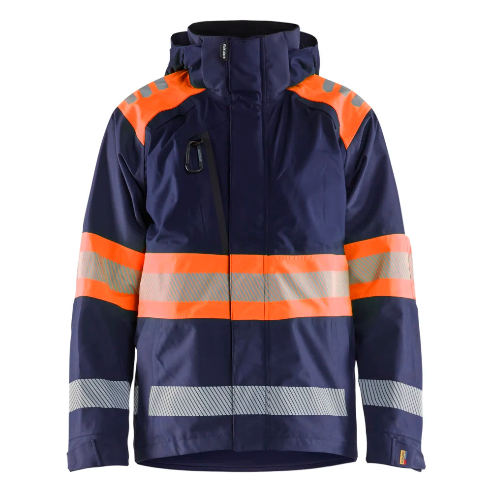 Blaklader 4420 1977 Shell Jack High Vis Marineblauw Oranje