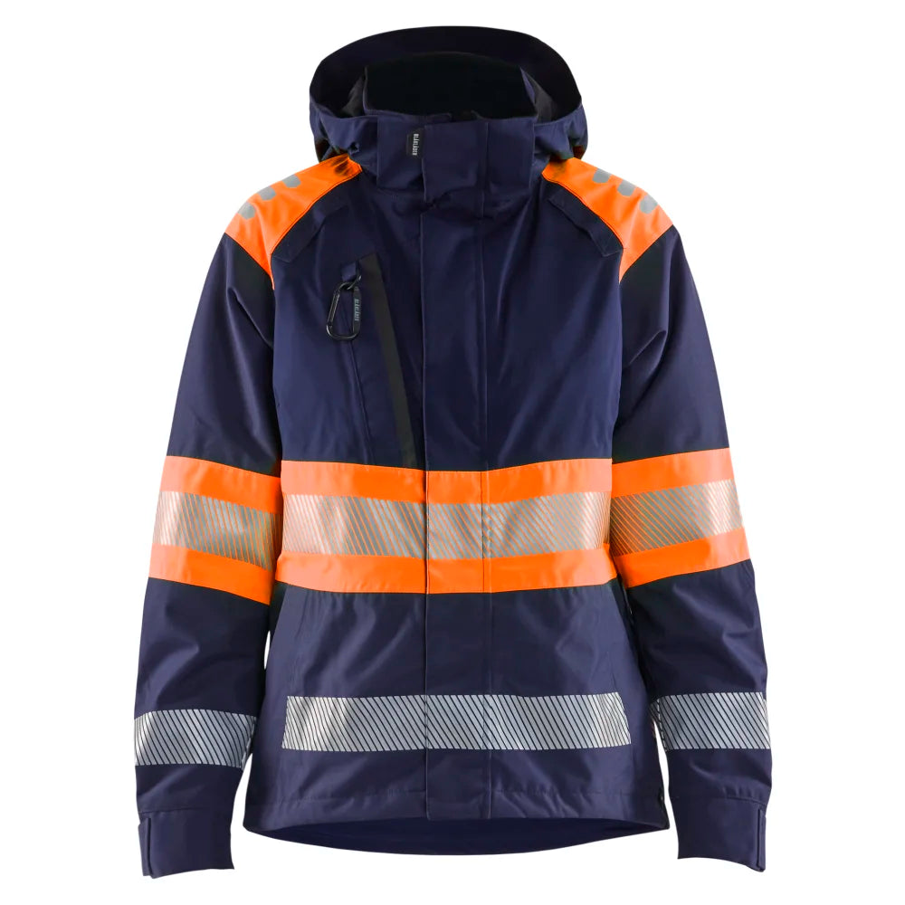 Blaklader 4430 1977 Dames Shell Jack High Vis Marineblauw Oranje