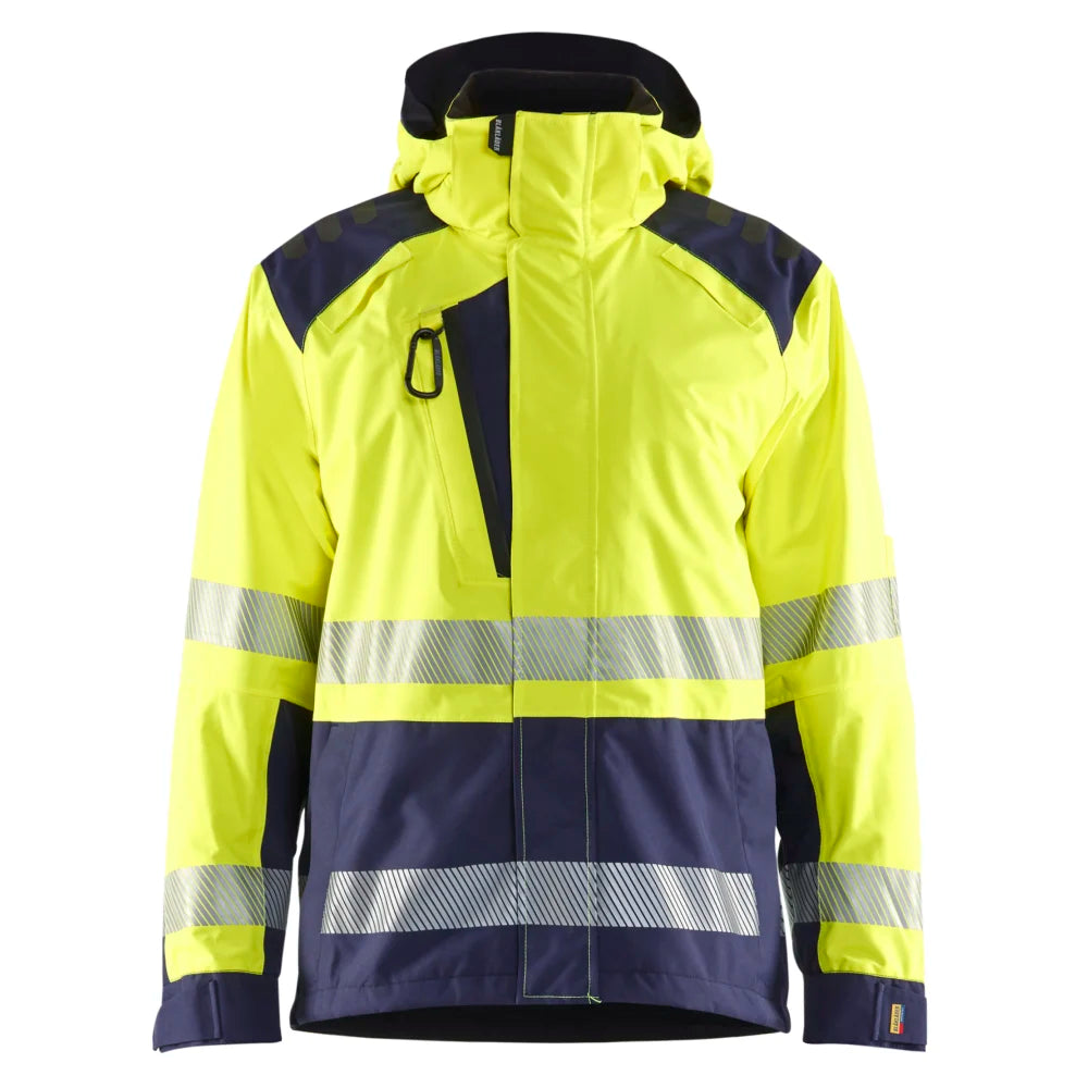 Blaklader 4435 1987 Shell Jack High Vis High Vis Geel Marineblauw