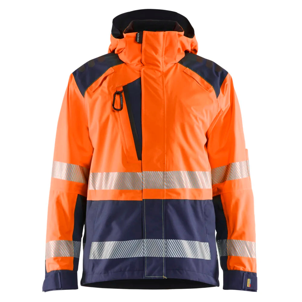 Blaklader 4435 1987 Shell Jack High Vis High Vis Oranje Marineblauw