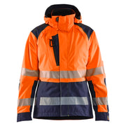 Blaklader 4436 1987 Dames Shell Jack High Vis High Vis Oranje Marineblauw