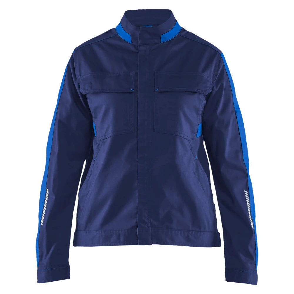 Blaklader 4443 1832 Dames Industrie Jack Stretch Marineblauw Korenblauw