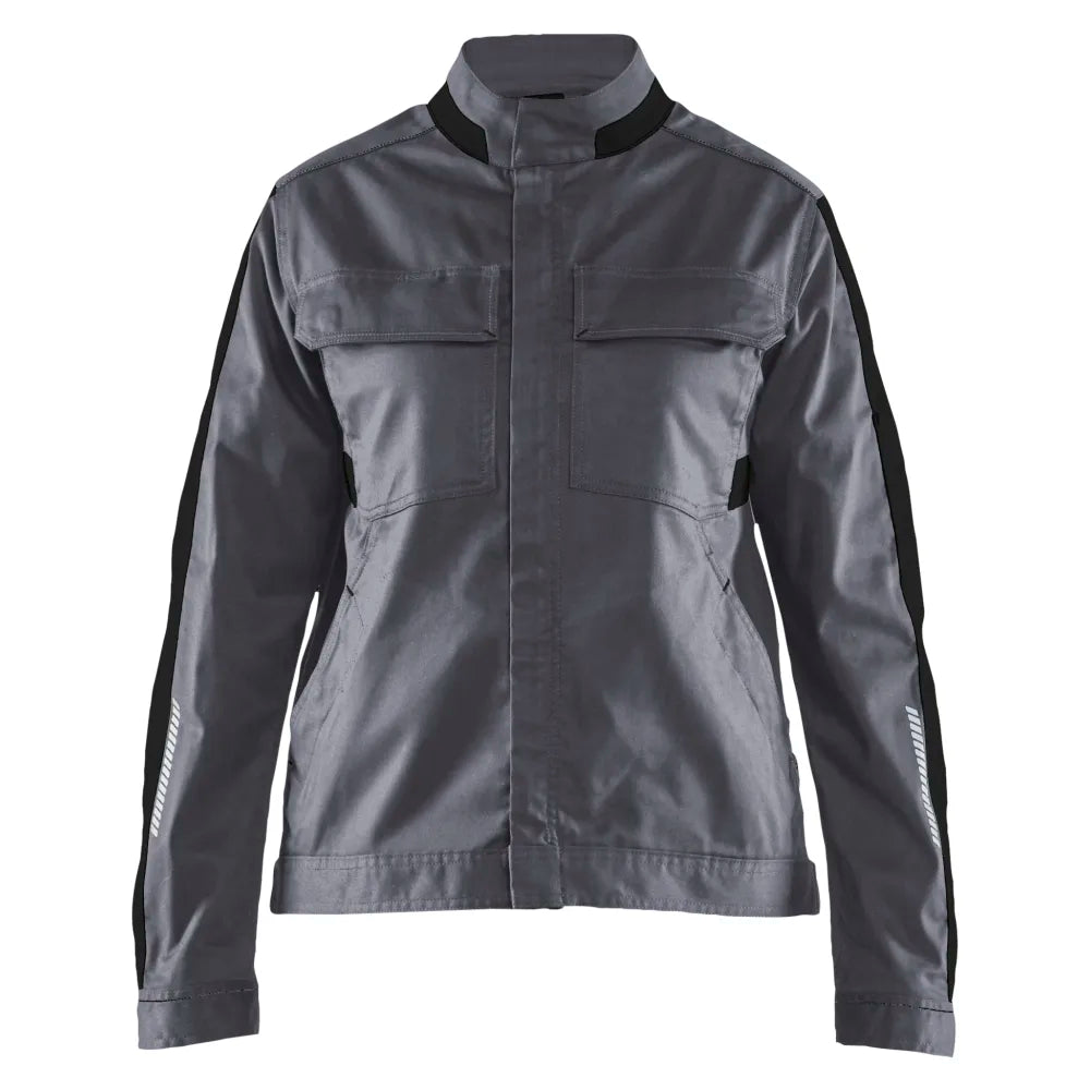Blaklader 4443 1832 Dames Industrie Jack Stretch Medium Grijs Zwart