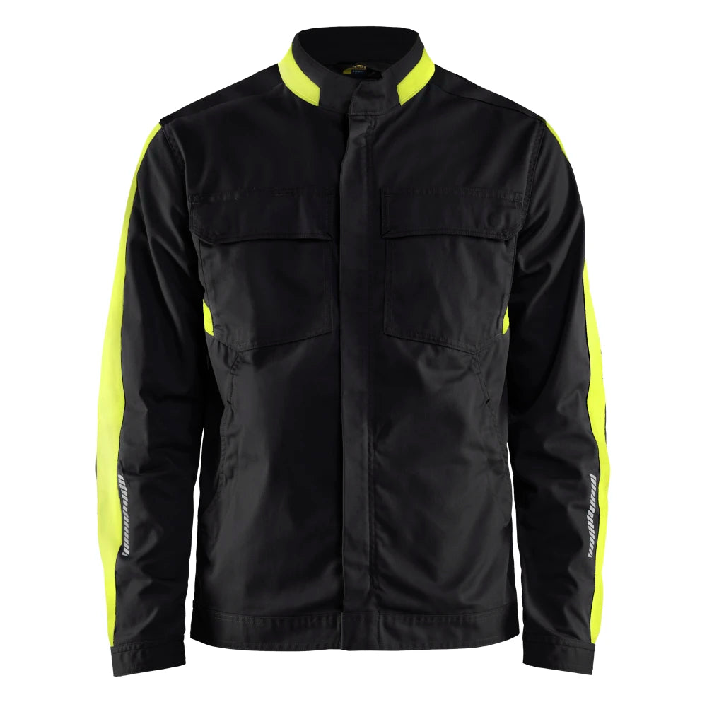 Blaklader 4444 1832 Industrie Jack Stretch Zwart High Vis Geel