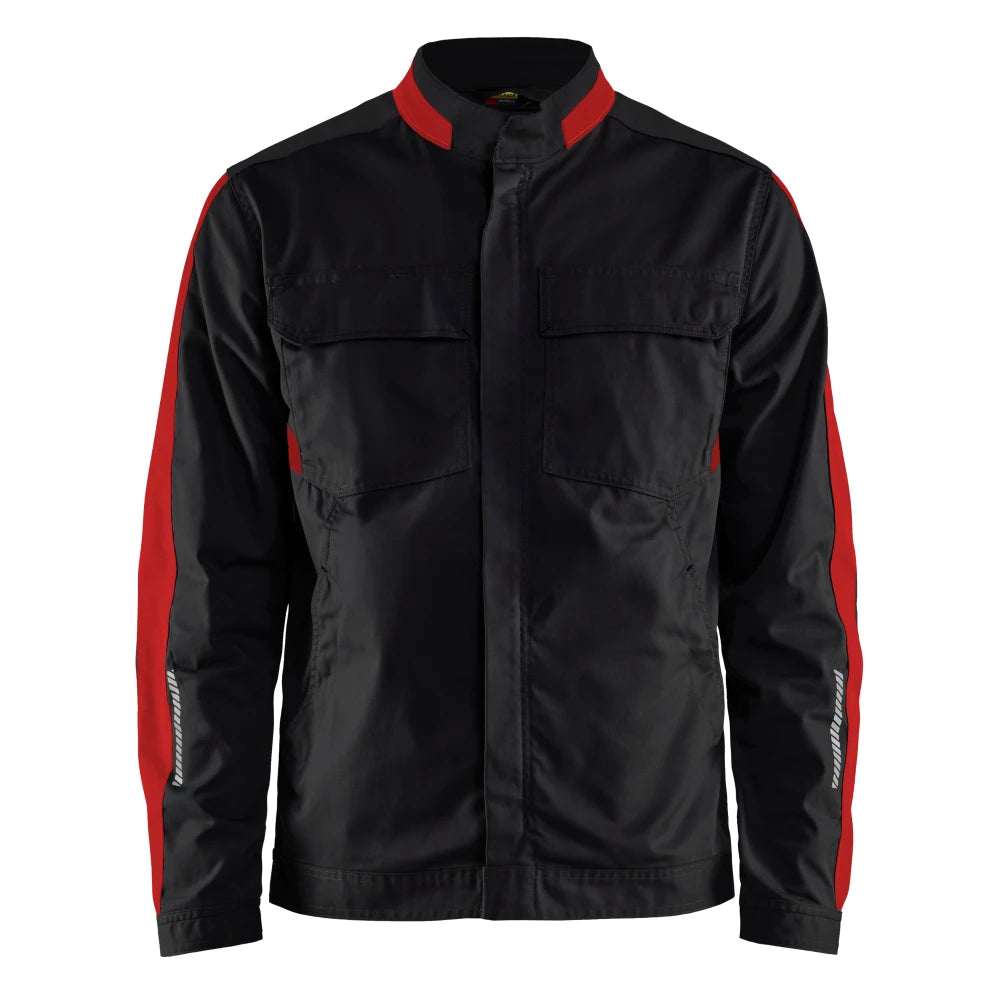 Blaklader 4444 1832 Industrie Jack Stretch Zwart Rood