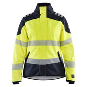 Blaklader 4448 1560 Apc 2 Dames Multinorm Softshell Jack High Vis Geel Marineblauw
