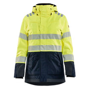 Blaklader 4449 1532 Dames Multinorm Shell Jack High Vis Geel Marineblauw