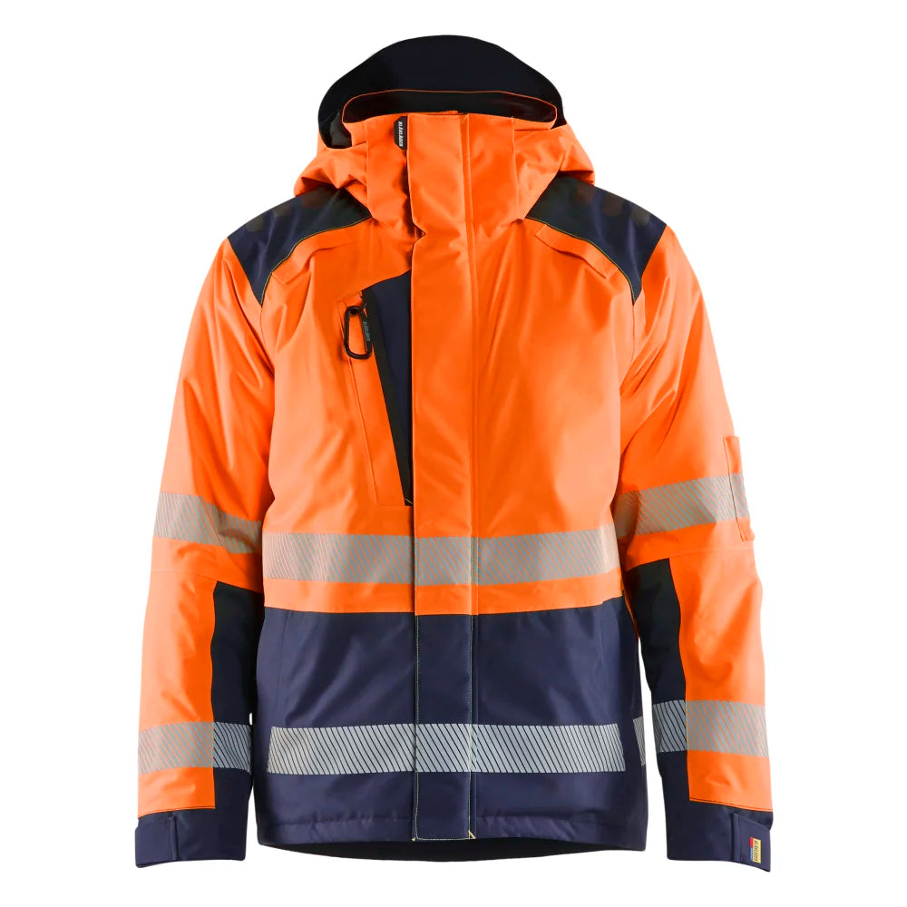Blaklader 4455 1987 Winterjas High Vis High Vis Oranje Marineblauw
