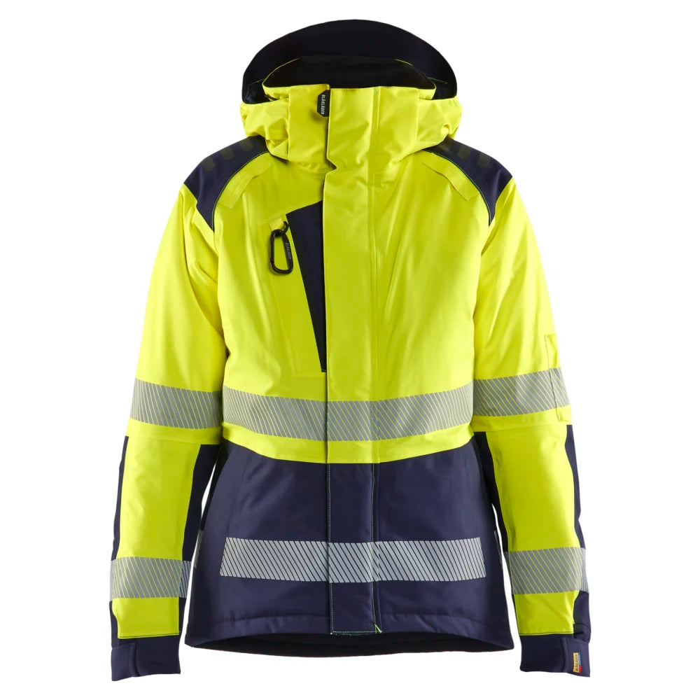 Blaklader 4456 1987 Dames Winterjas High Vis High Vis Geel Marineblauw