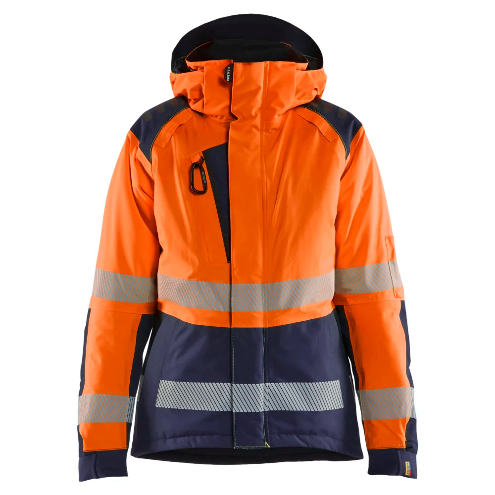 Blaklader 4456 1987 Dames Winterjas High Vis High Vis Oranje Marineblauw
