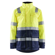 Blaklader 4467 1514 Vlamvertragende Winterparka High Vis Geel Marineblauw
