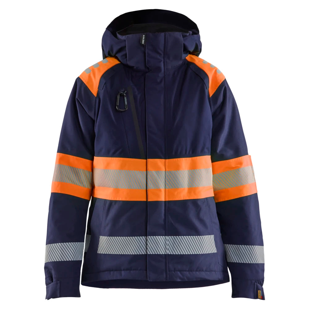 Blaklader 4470 1977 Dames Winterjas High Vis Marineblauw Oranje