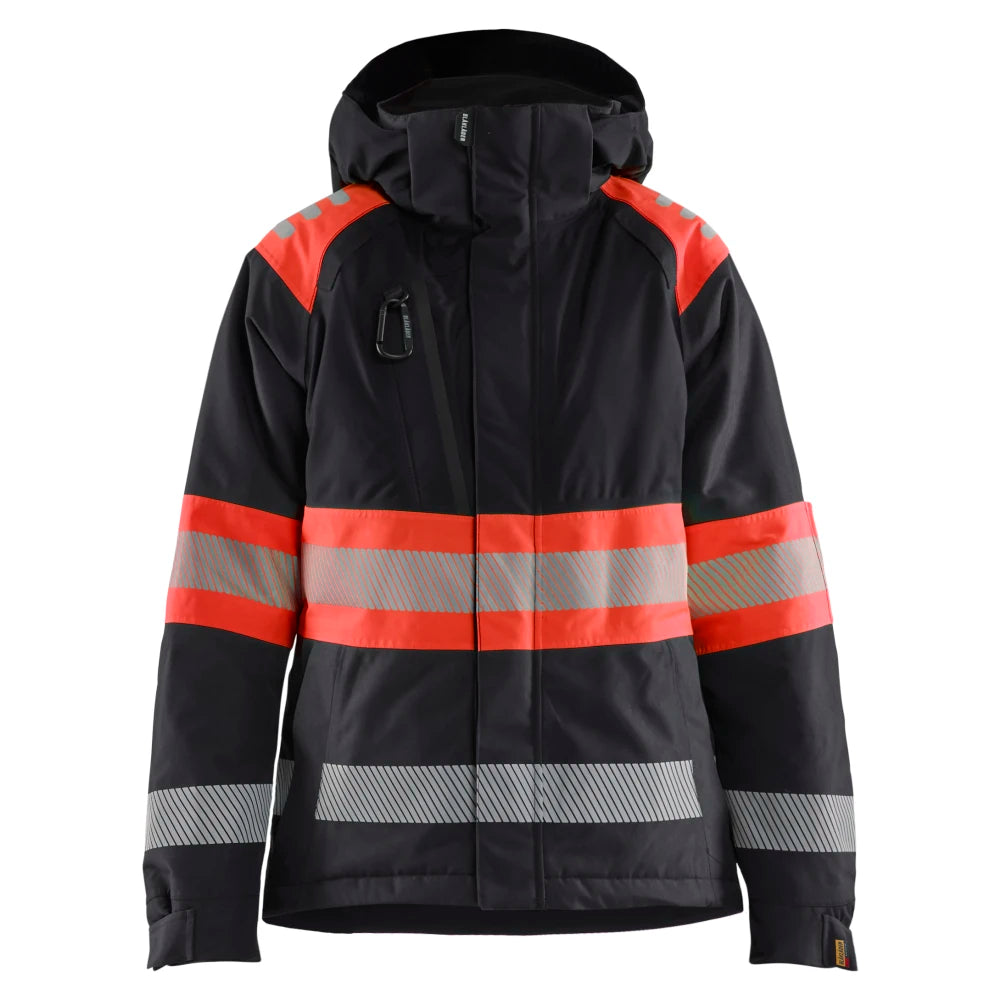 Blaklader 4470 1977 Dames Winterjas High Vis Zwart High Vis Rood