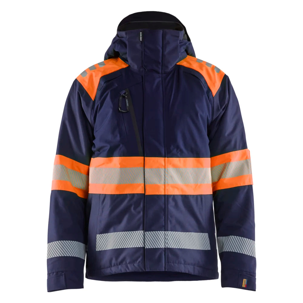 Blaklader 4480 1977 Winterjas High Vis Marineblauw Oranje